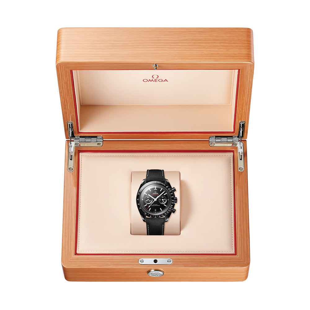OMEGA Speedmaster Dark Side of the Moon Black Ceramic 44.25mm - Black on Fabric Strap